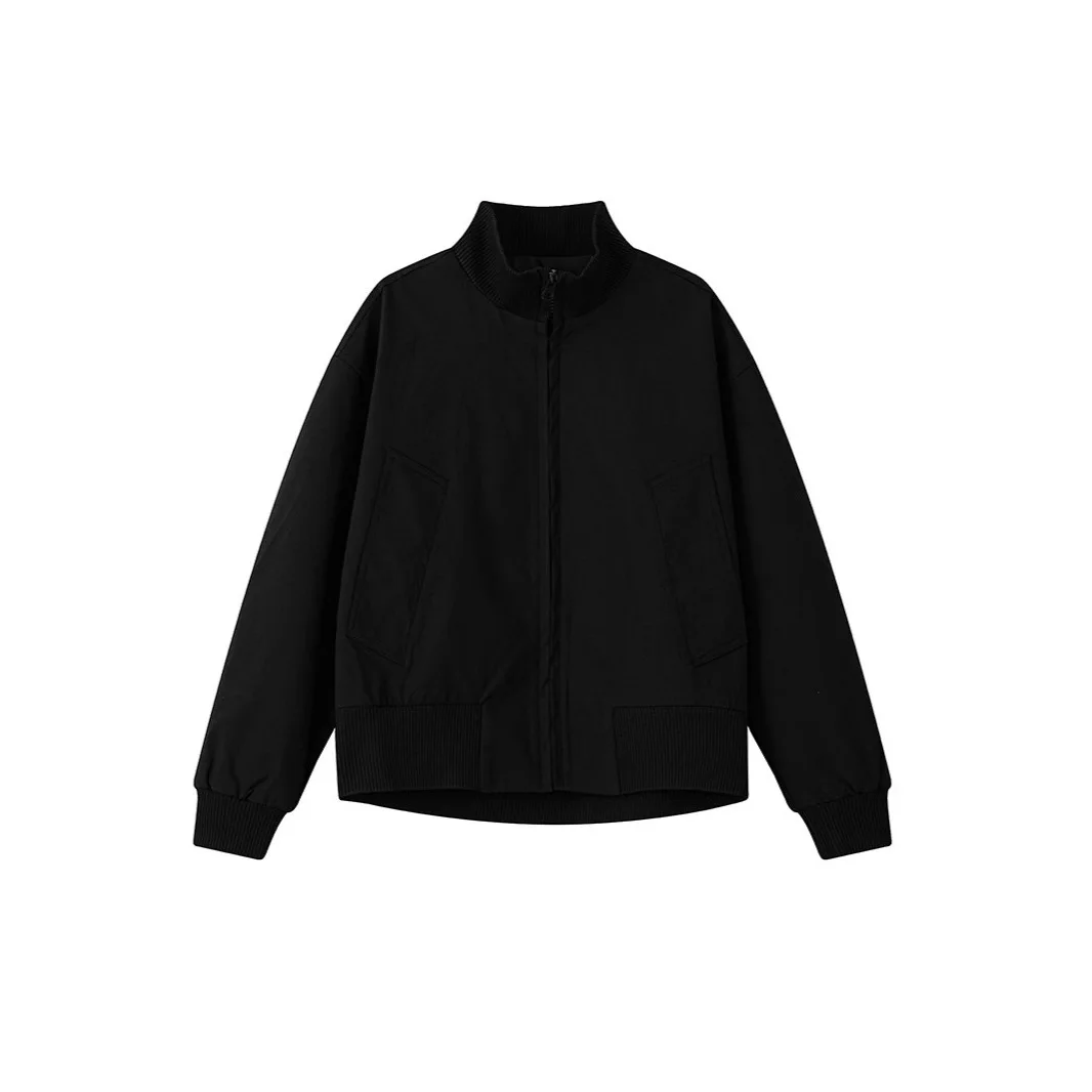 

Весна 2025 г., мужские ор-American Sle Jaet, Новое поступление, однотонный воротник-стойка, бейсбольный orm Bomber Jaet Youth Faion