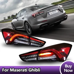 Car Styling For Maserati Ghibli Taillight 2014-2022 Upgrade Rear Tail Lights Assembly DRL DRL Turn Signal Car Accessories