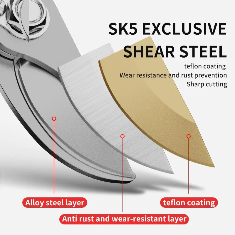 Tree Branch Special Pruning Shears Imported Art Garden Scissors Pruning Flower Picking Tea Leaves God Weapon Flower and Tree She