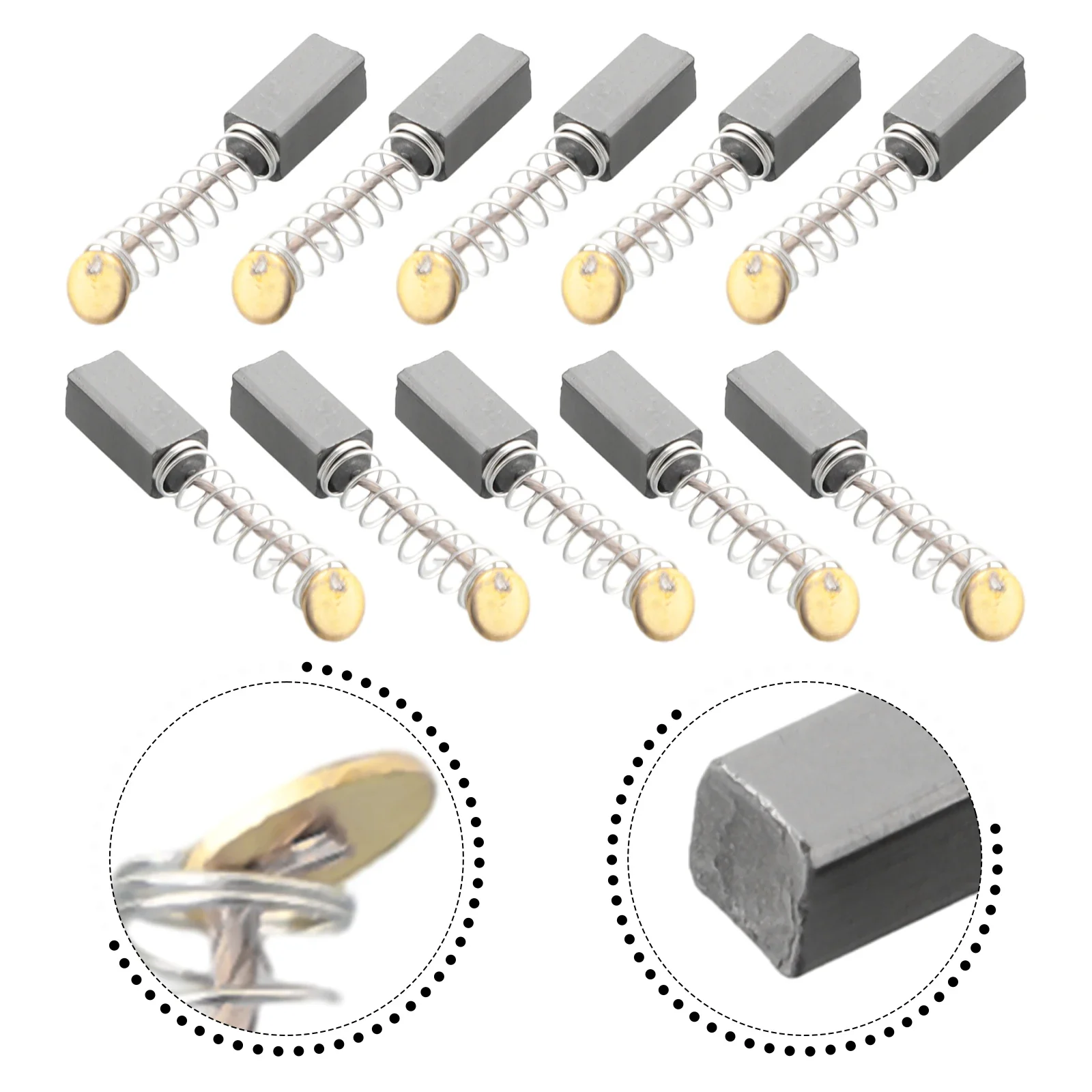 10 stücke Carbon Pinsel Carbon 10 stücke Power Werkzeuge Zubehör Ersatzteile Carbon Pinsel Ersatzteile Hohe Qualität