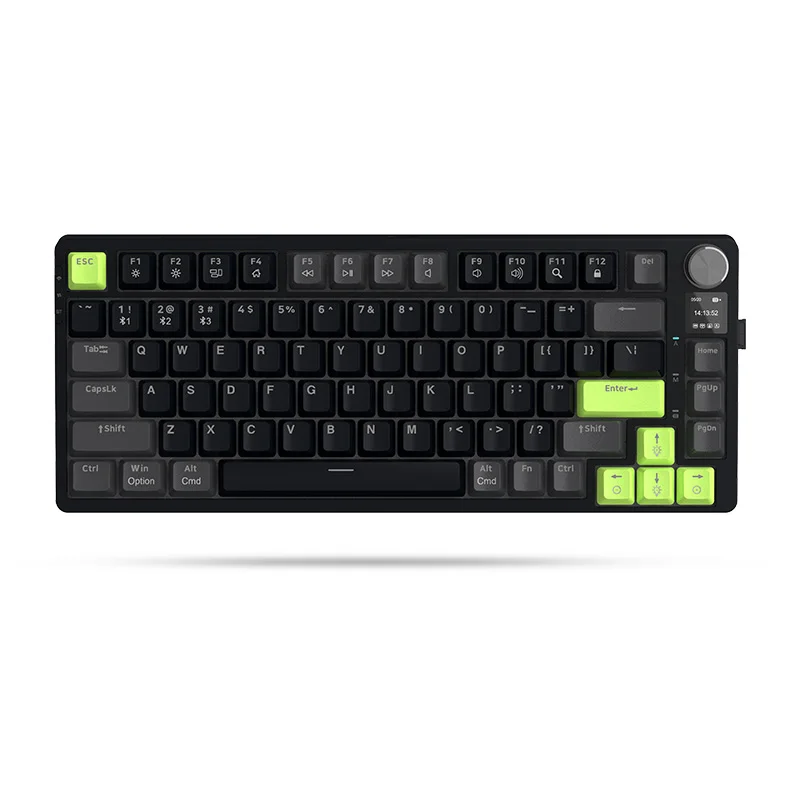 

81-Key TFT Smart Screen Display Volume Knob Hot Swap Three-Mode Mechanical Keyboard