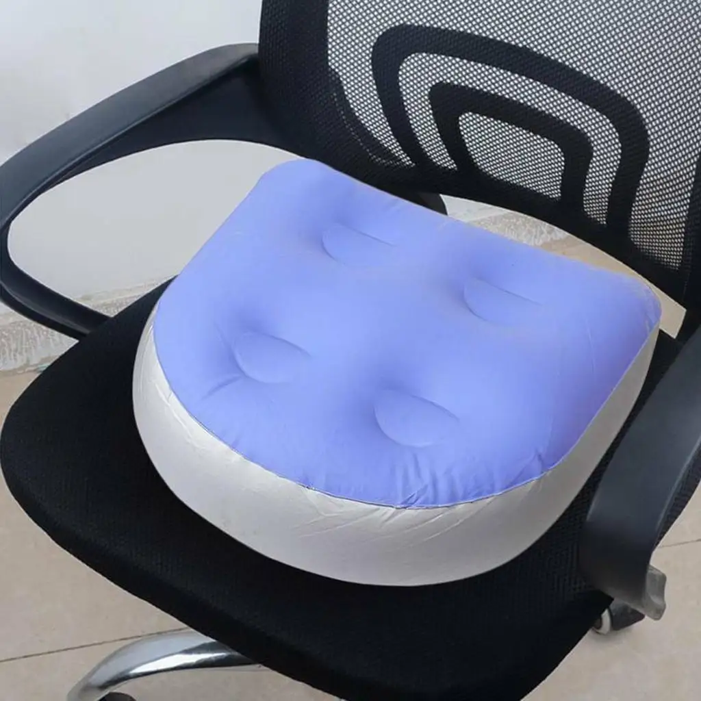 Cojín de respaldo para spa y jacuzzi, asiento elevador, cojín de masaje inflable suave para bañera, para adultos y niños, tapete para exteriores