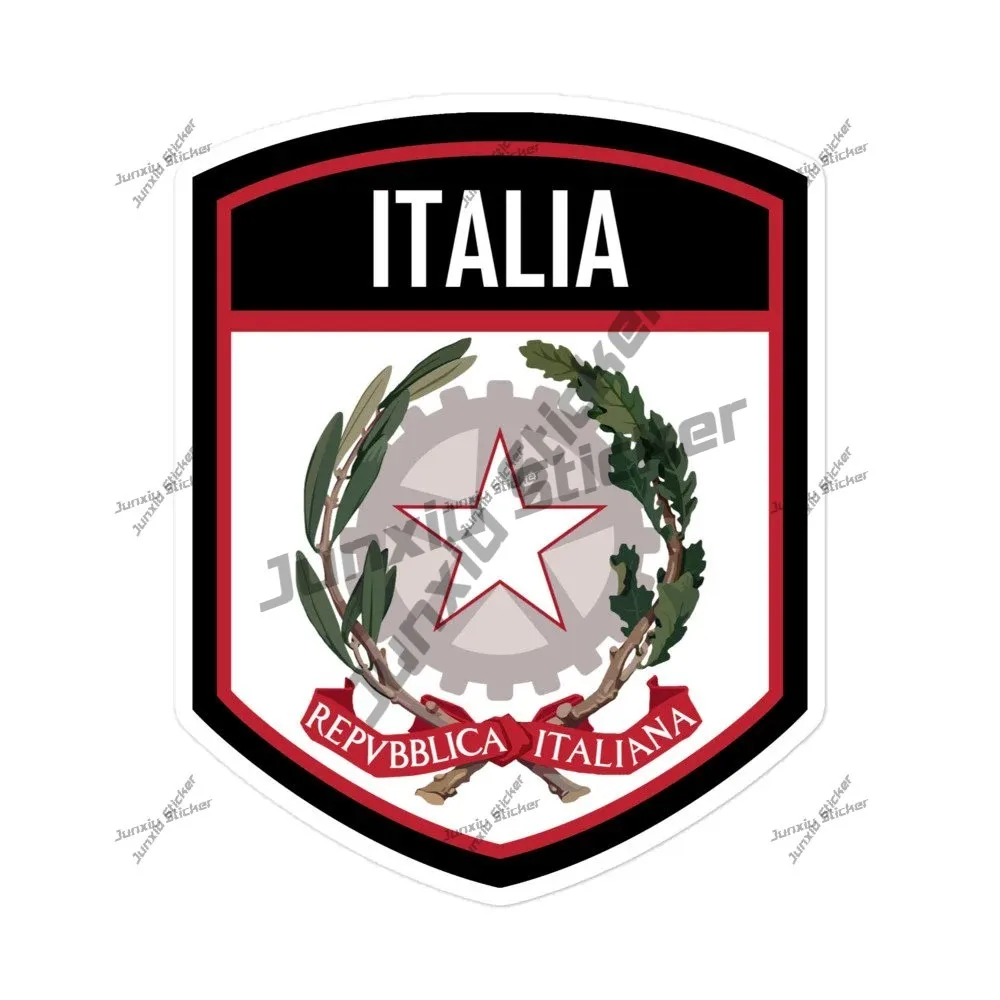 

Italy Coat Of Arms Emblem Sticker Personality Occlusion Scratch Decoration Vinyl Decal Reflective Stickers On Car Accesssories