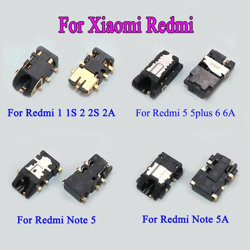 1-5 قطعة استبدال أجزاء سماعة سماعة الصوت مقبس متفرع كابل ل Xiaomi Redmi 1 1s 2 2s 2a 5 Plus ملاحظة 5 ملاحظة 5A 6 6A