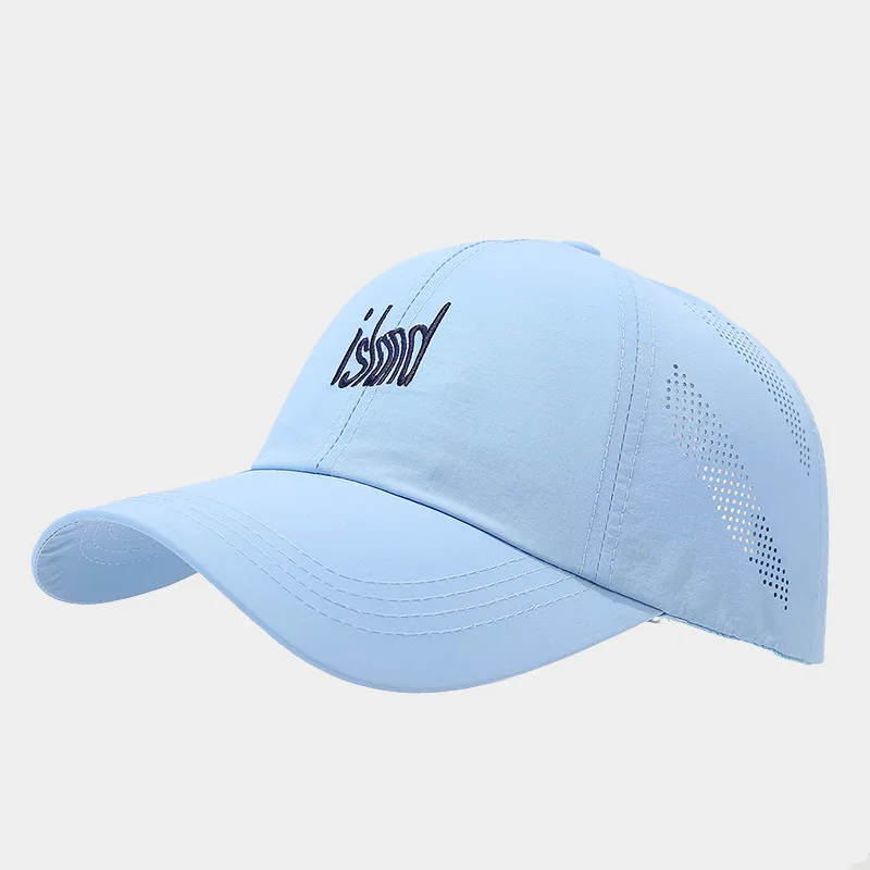 Cap Men Women Summe Hat Sun Protection Curve Bill Quick Dry Light Accessory For Golf Holiday Running Sports Beach Hiphop Outdoor