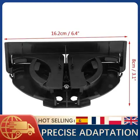 BMW 5 시리즈 E39 1999-2001 520 523 525 528 530 535 540 M5 리어 컵 홀더 듀얼 음료 병 캔 홀더 51168184520 블랙 ABS