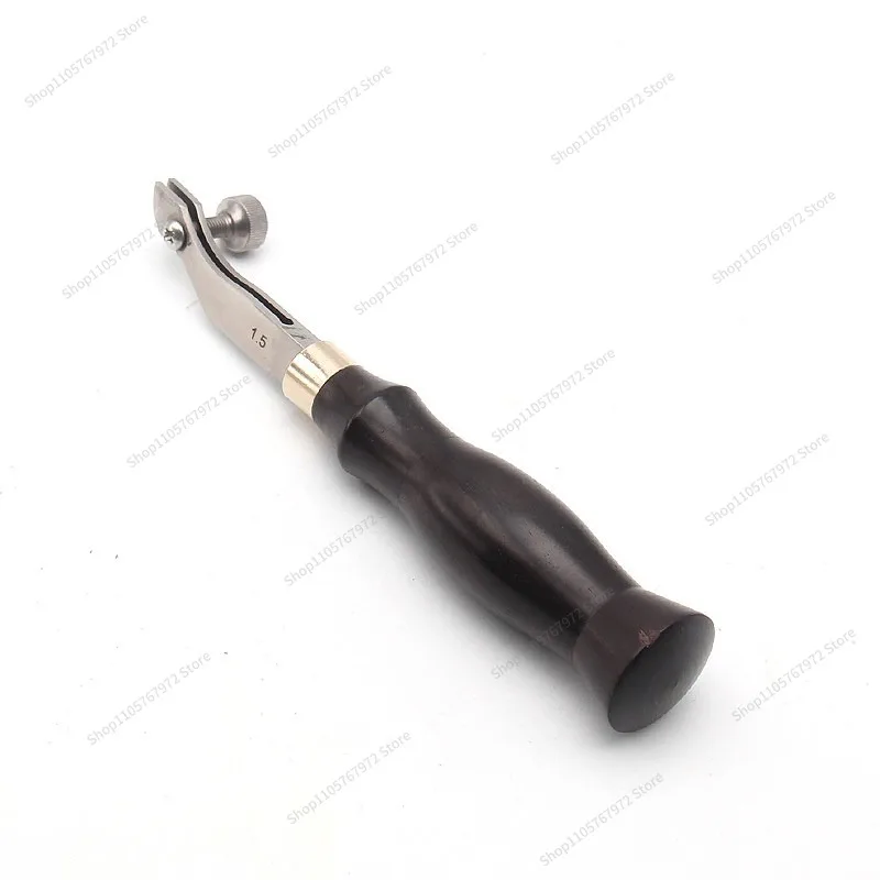 For handmade leather DIY red sandalwood handle adjustable sideline, leather groove press, groove twist, edge press tool