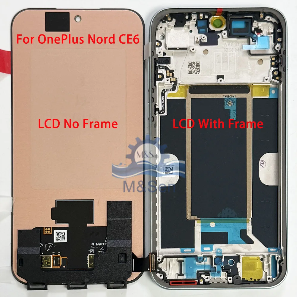 6,78-дюймовый AMOLED-дисплей оригинального качества для OnePlus Nord CE6 Nord CE 6, экран LCD для OnePlus Nord 6 CPH2795 CPH2793 2026 с рамкой.