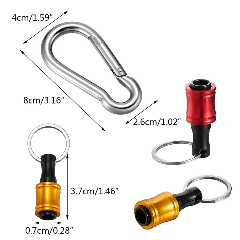 1/4 inch zeskantschacht sleutelhangerverlengset voor draagbare schroevendraaiers