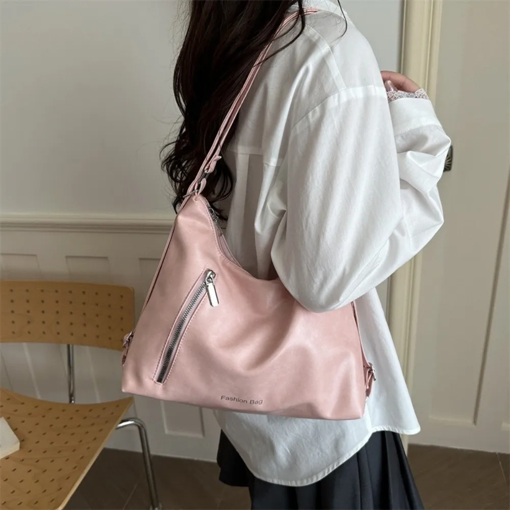 

Fashion Butterfly Knot Women's Backpack Solid Color Soft Pu Shoulder Bag Lightweight Tote Bag