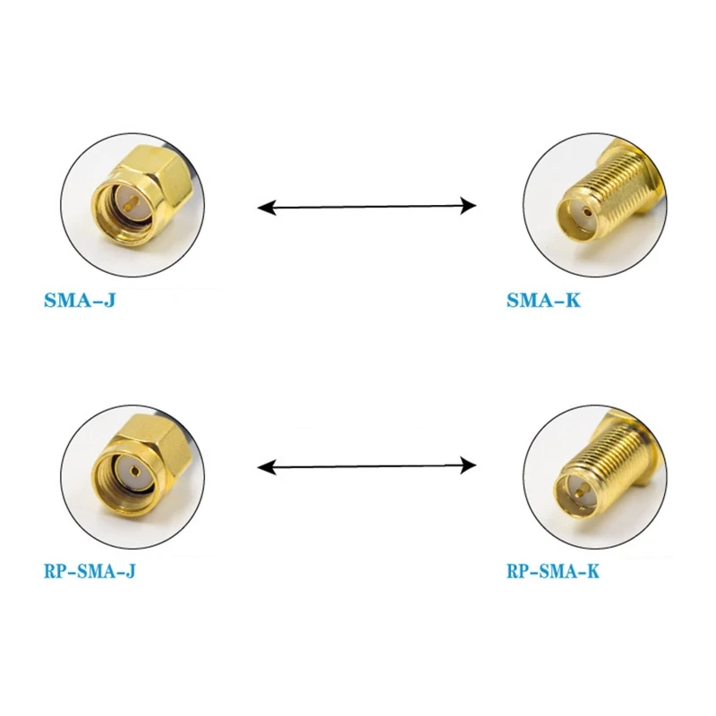 U.FL / IPX IPEX U.FL para RP-SMA SMA Antena Macho Fêmea Pigtail WiFi