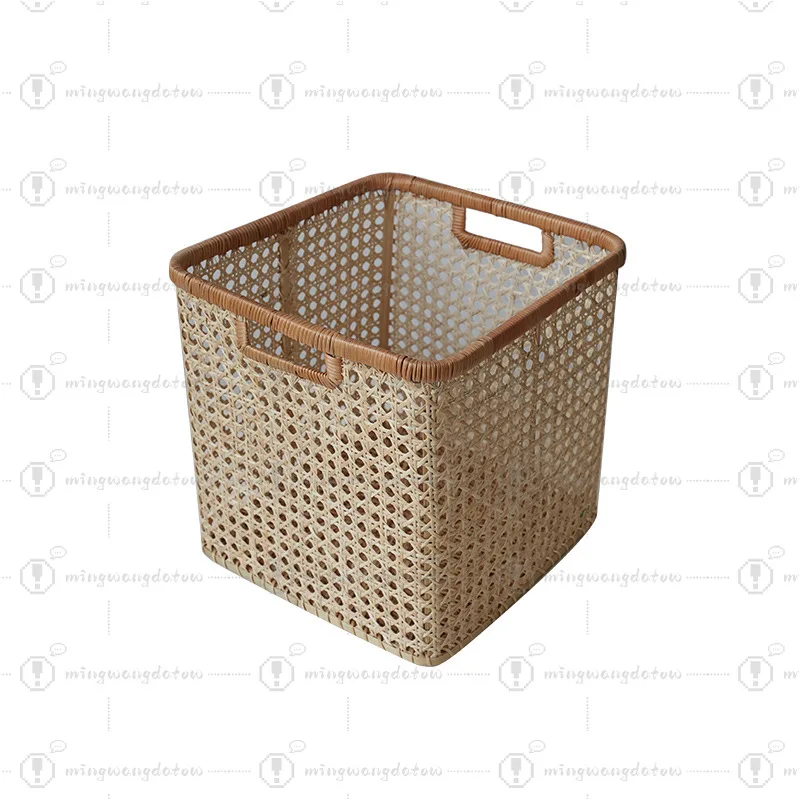 Handwoven Mesh Hollow Storage Basket, Desktop Sundries & Clothes Organizer, Snack Storage Bin