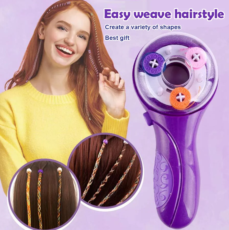 

Electric Automatic Hair Braider DIY Braiding Hairstyle Tool Twist Braider Machine Hair Braid Weave Toys For Girl Child Gift