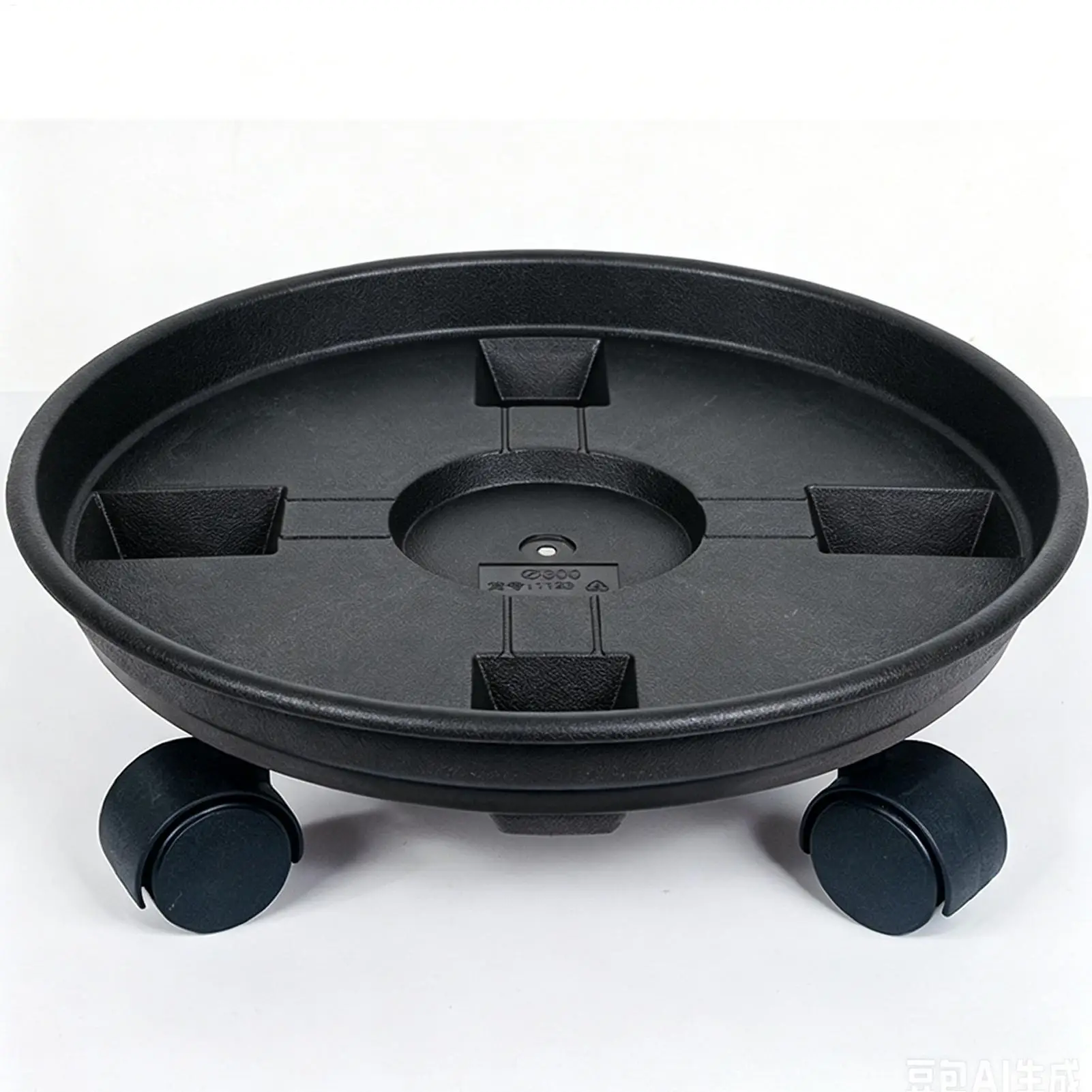 Heavy Duty Plant Holder 4 Wheel Rolling Planter Tray with Drainage Plant Pot Dolly Movable Base Home Garden Decorative Pot Stand