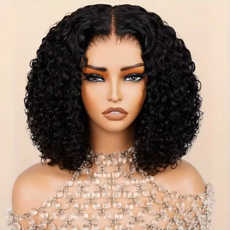 

Deep Curly Wigs | 13x4 Lace Front Wigs Human Hair for Women - Glueless HD Lace Pre Plucked with Baby Hair Natural Hairline