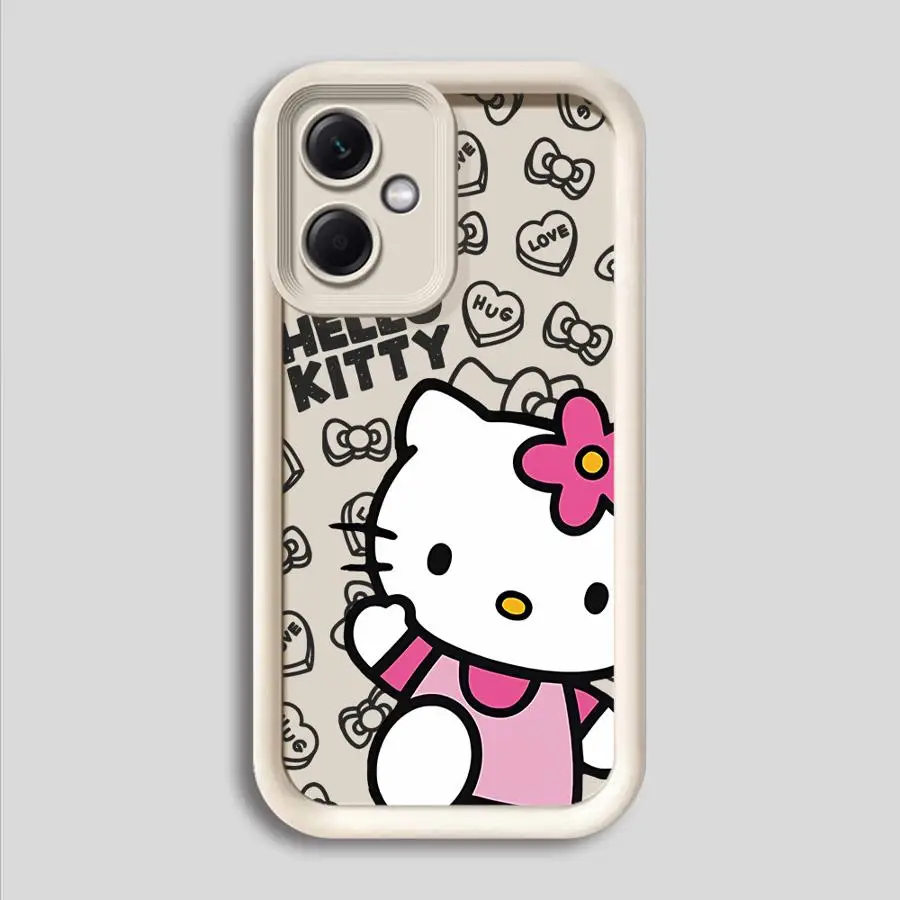 Sanrio Hello K-Kitty Phone Case for Redmi Note 10 12 13 4G 5G 10S 10Pro 11 11S 11 12 13 Pro4G 5G 11 12 13ProPlus5G 12S