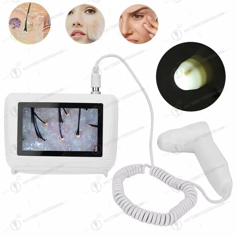 Mini Hair and Scalp Analyzer Skin & Scalp Scanner USB Digital Microscope for Hair Follicle & Scalp Health
