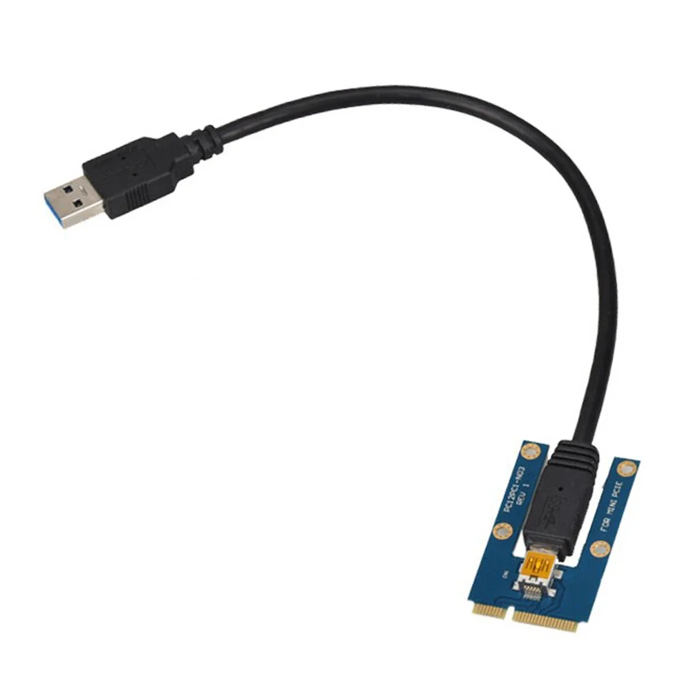 Przedłużacz USB 3.0 Mini PCI-E do PCIe PCI Express 1X do 16X Przedłużacz karty Riser do wydobywania bitcoinów