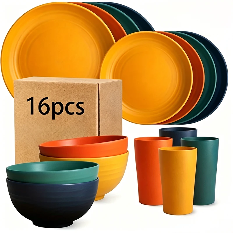 juego-de-vajilla-de-paja-de-trigo-de-gran-tamano-32-16-piezas-servicio-para-8-4-personas-accesorios-de-cocina