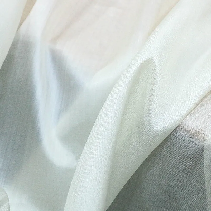

Nature's gift 12MM tussah silk Double color fabric Hanfu clothing designer plant dyeing