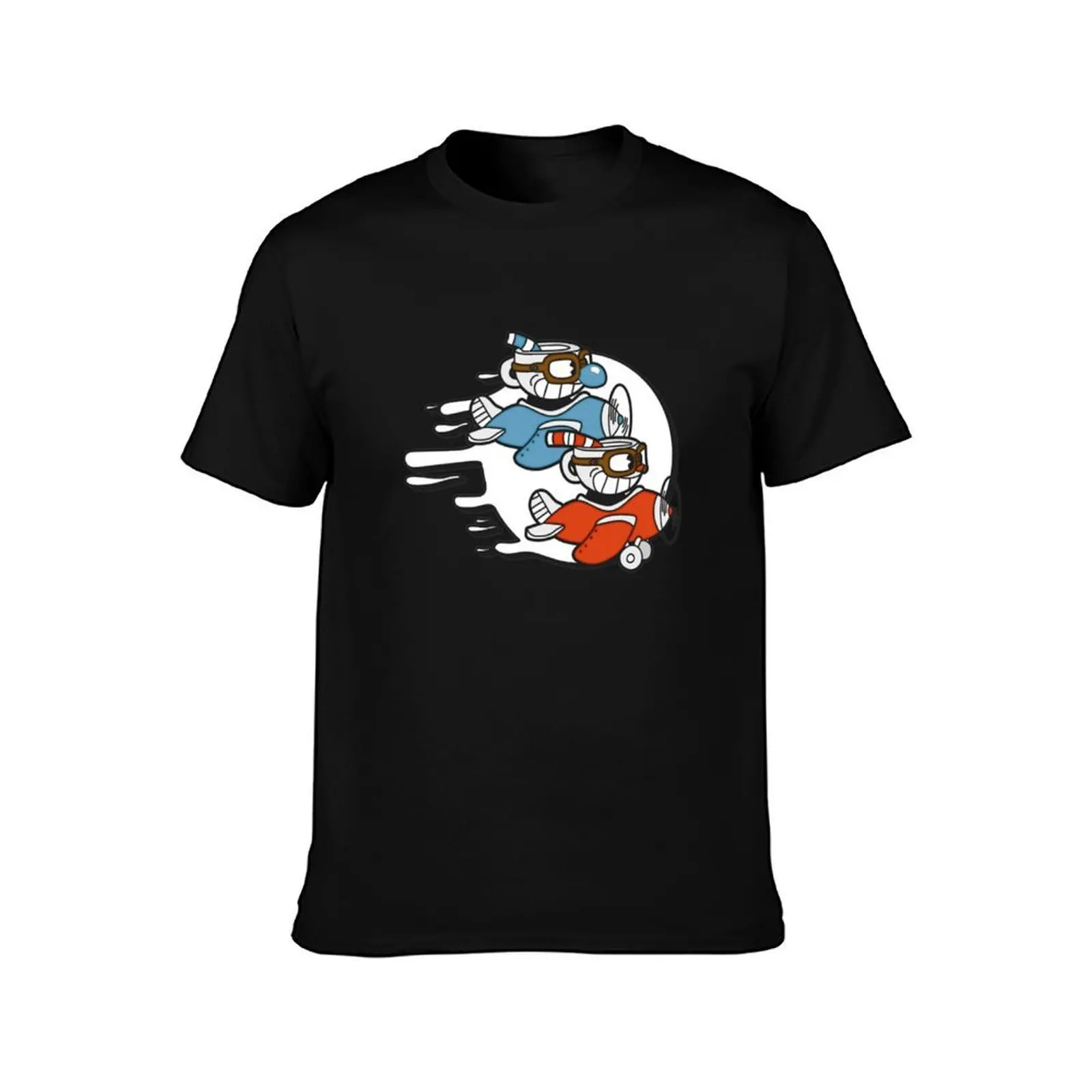 Cuphead + Mugman T-Shirt Outdoor Sports Short Sleeve Top T-Shirt