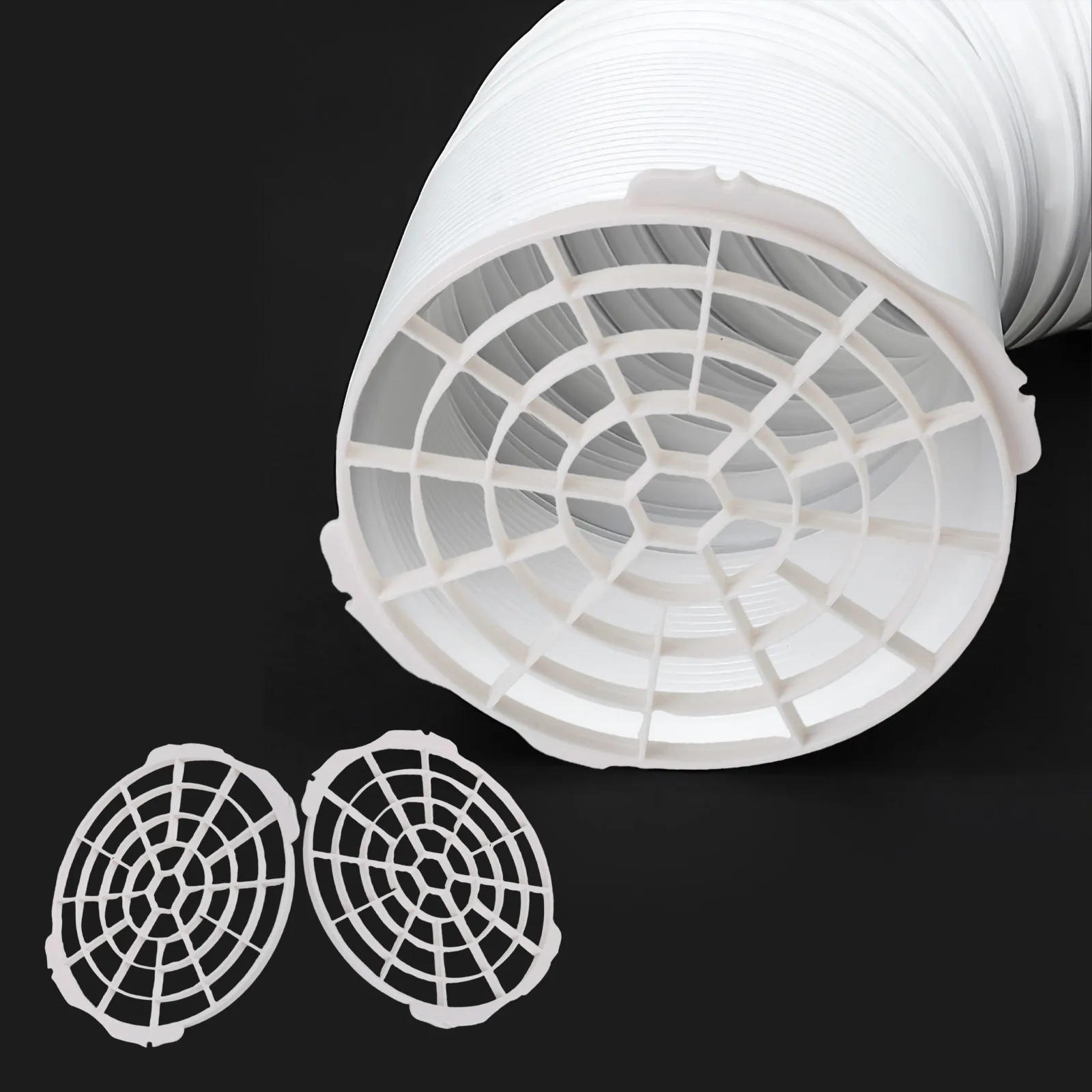 Indoor Air Quality 150mm Portable AC Duct Protection Screen For Exhaust Duct 150mm Air Conditioner Robust Materials
