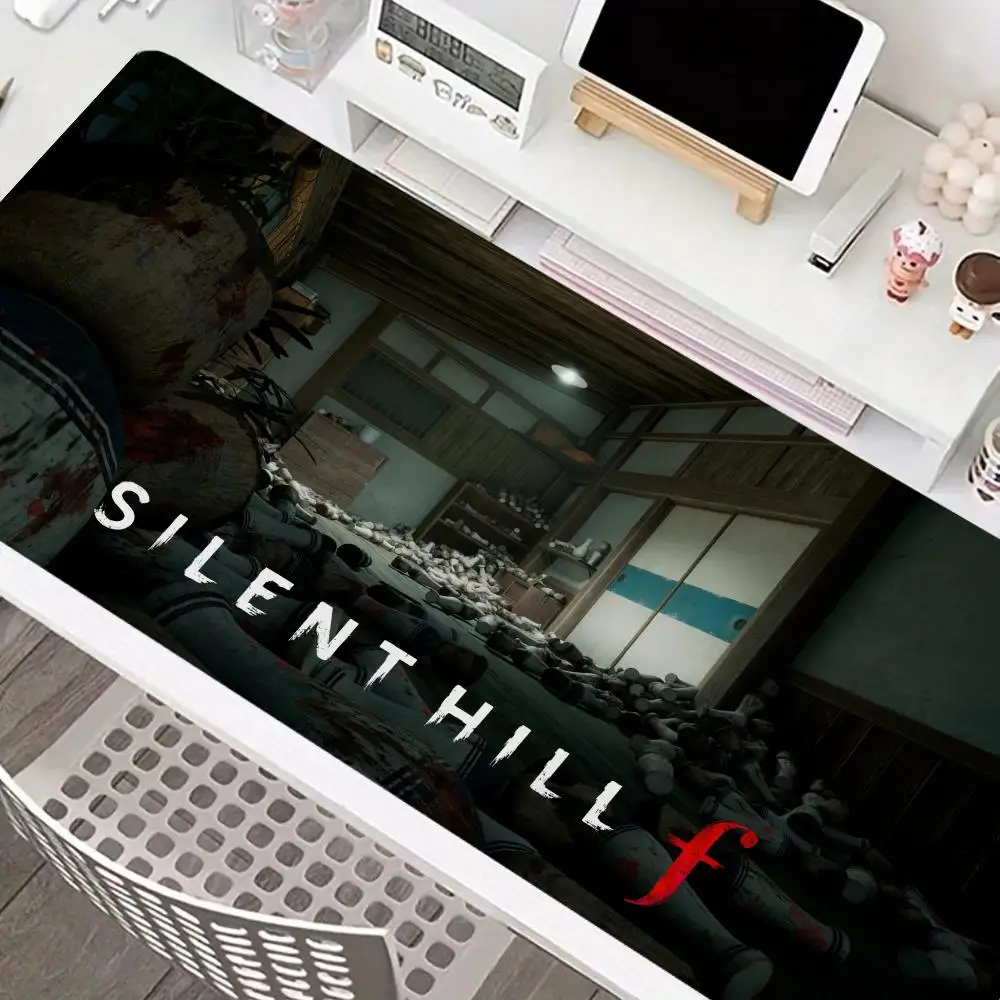 لوحة ماوس كبيرة جدًا من سايلنت هيل F الأكثر مبيعًا ملحقات كمبيوتر مطاطية مضادة للانزلاق لوحة مفاتيح كبيرة الحجم وحصيرة مكتب للكمبيوتر المحمول