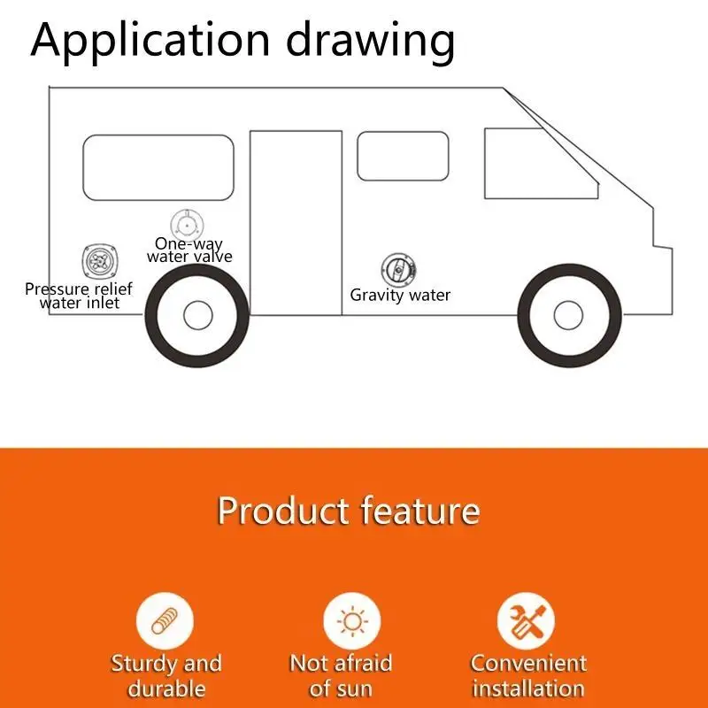 

RV for Fresh Water Fill for Hatch Cover with Check for Valve Inlet Filter Lockable For Boat for Camper Trailer C