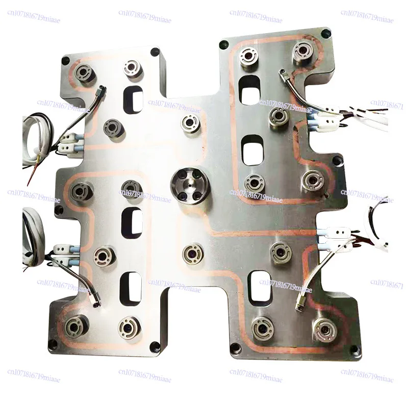 

Система горячеканальных распределителей с 12 игольчатыми клапанами для литья под давлением, одинарная/многоканальная система горячеканальных распределителей