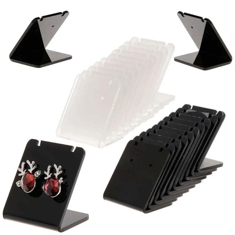 Acrylic Earrings Display Holder Stud Earrings Jewelry Holder Jewelry Display Props Earrings Stud Storage Rack Cases & Displays