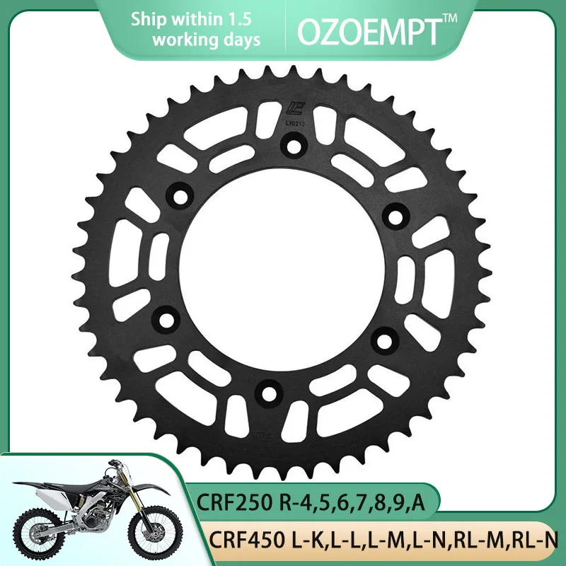 

OZOEMPT 520-51T Motorcycle Rear Sprocket Apply to CRF250 R-4,5,6,7,8,9,A CRF450 L-K,L-L,L-M,L-N,RL-M,RL-N,RL-P,X-K,L,X-M,X-N,X-P