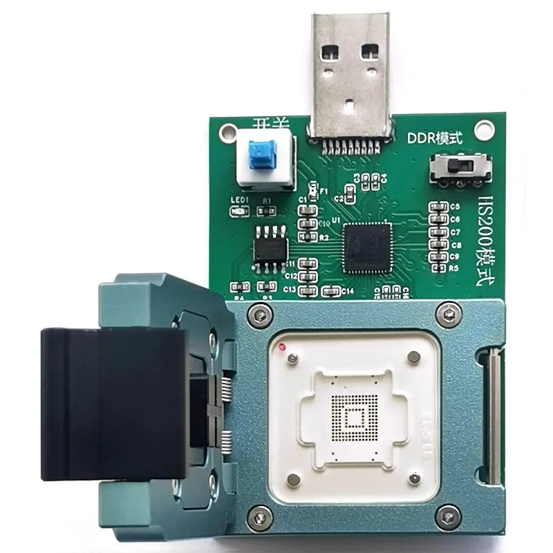 EMMC Test Socket Adapter, BGA153 To USB3.1 High Speed Transmission, Plug And Play Direct Computer Reading And Writing Module