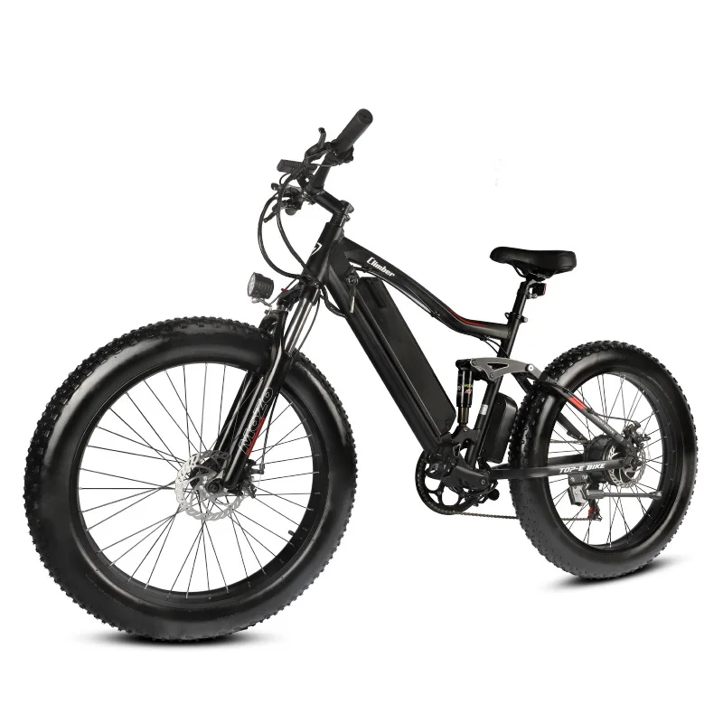 

Lithium Battery Power Shock Absorption Electric Bike, Dual Disc Brake,Aluminum Alloy,21-Speed Snow Mountain Bike,500W,48V,10AH