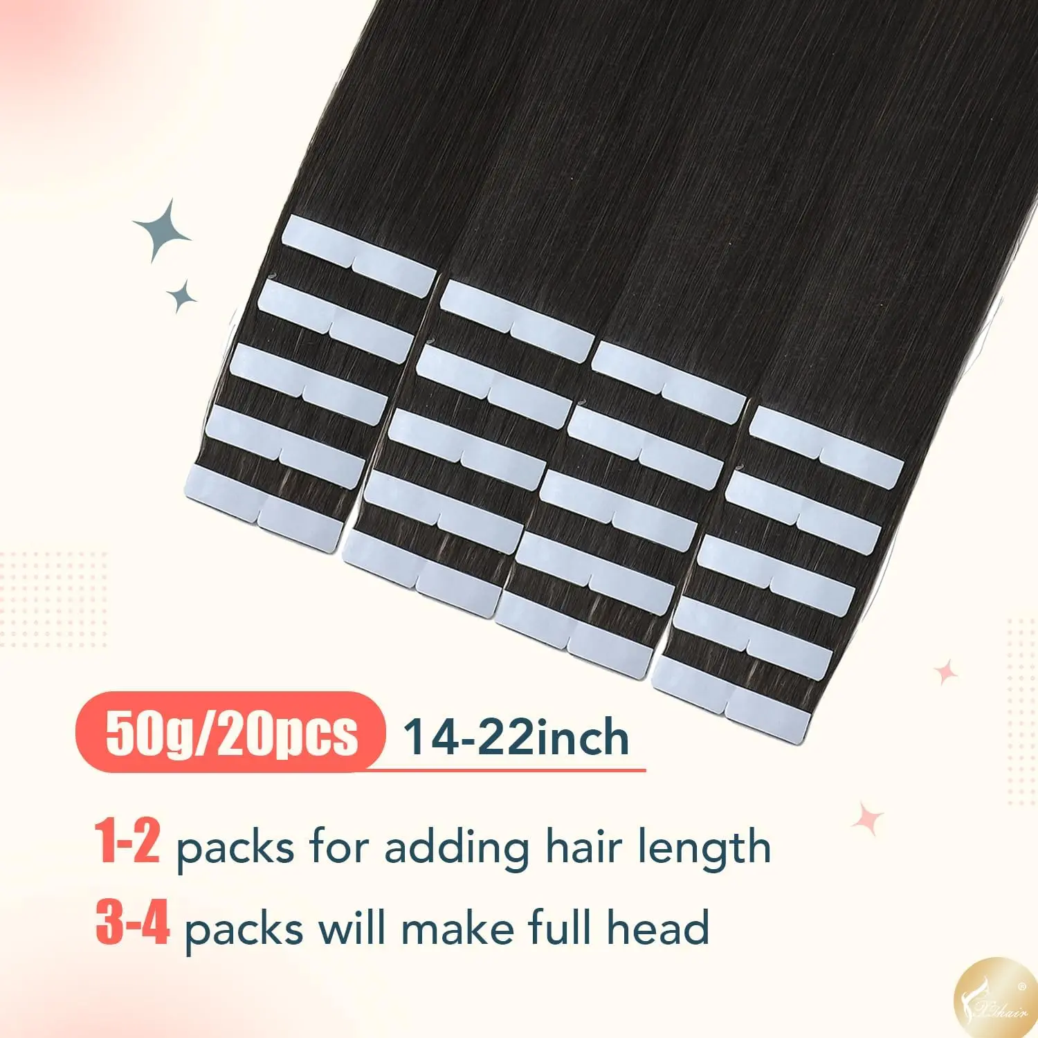 شريط غير مرئي في وصلات الشعر البشري 1B سلس بولي Skin لحمة الجلد حقن ملحقات 20-40 قطعة حزمة لسهولة الاستخدام