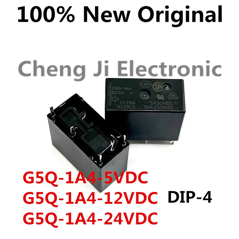 

5-10PCS/Lot G5Q-1A4-24VDC、G5Q-1A4-12VDC、G5Q-1A4-5VDC DIP-4 New Original Power Relay G5Q-1A4-DC5V、G5Q-1A4-DC12V、G5Q-1A4-DC12V