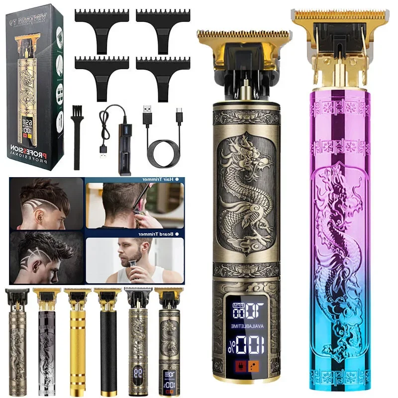 Difference Wireless Usb Rechargeable Men Body Barber Shop Beard Professional Electric Hair Clipper Trimmer Cut Cutter Machine