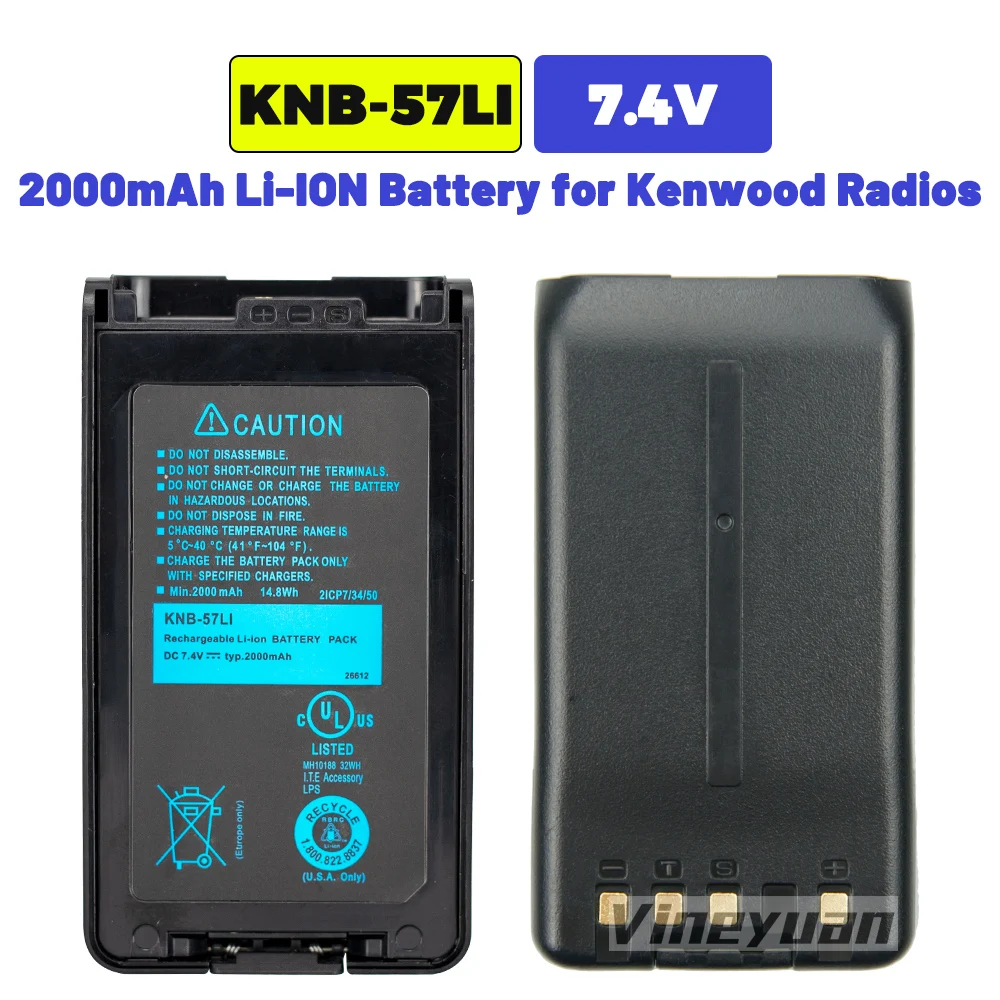 10PCS KNB-57L 2000mAh Ersatz Batterie für Kenwood NX-220 NX-320 TK-2140 TK-3160 TK-2170 TK-3140 KNB-55L KNB-35 Zwei Weg Radio