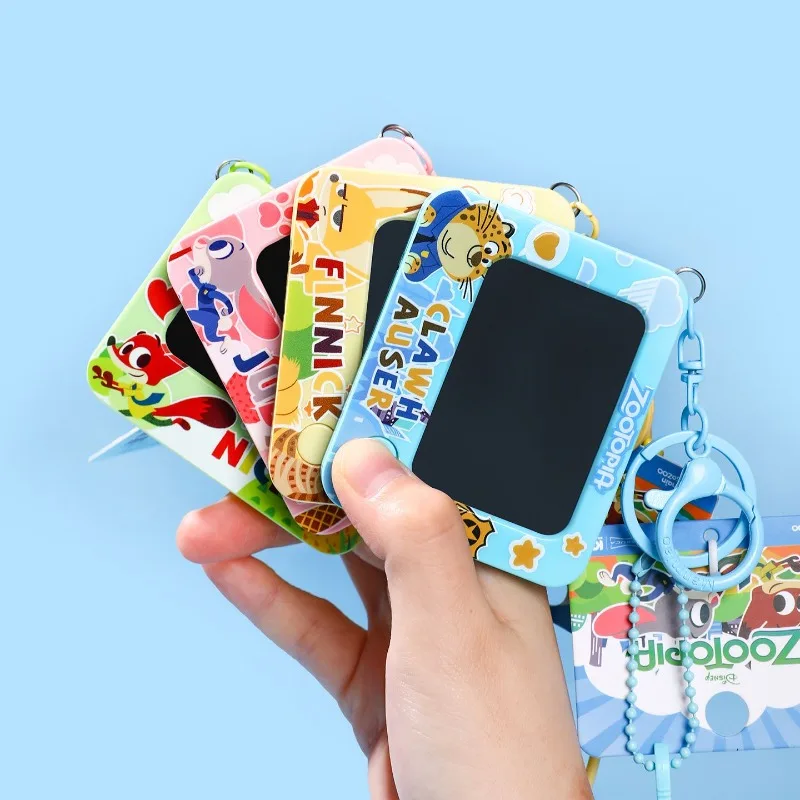 Zootopia Judy Nick gantungan kunci bantalan grafiti mini, liontin bantalan tulisan tangan kreatif kepribadian kartun lucu, hadiah liburan mainan anak-anak