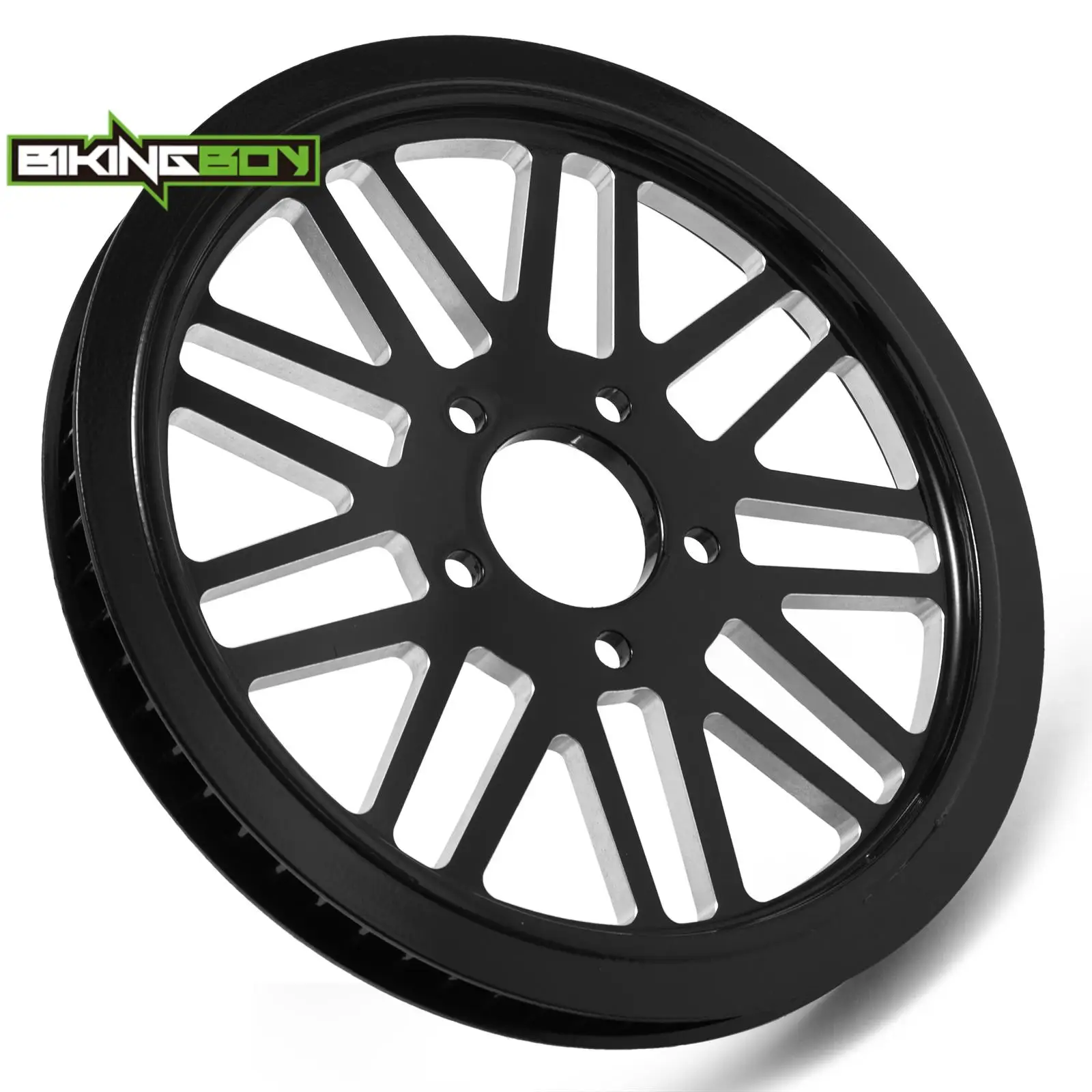 BIKINGBOY 66T 20mm Spoke Rear Pulley For Softail Fat Boy FLSTF FLSTFB Night Train FXSTB Standard FXST Custom FXSTC 07 08 09 10