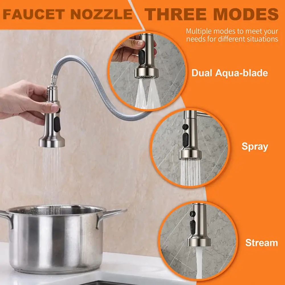 Kitchen Faucet Nozzle  Convenient Adjustable Multifunctional  Water Sprayer Head Multi-use Adapter Kitchen Supplies