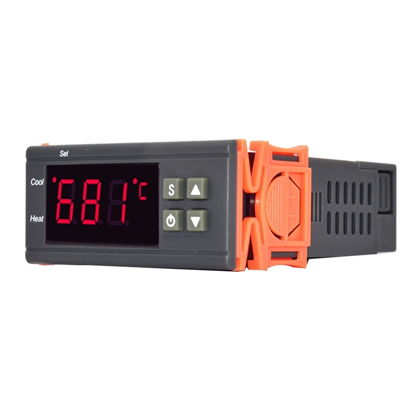 Controlador de temperatura digital 7016A 220V 30A com termostato de controle de temperatura de alta potência Sensor NTC de aquecimento e resfriamento