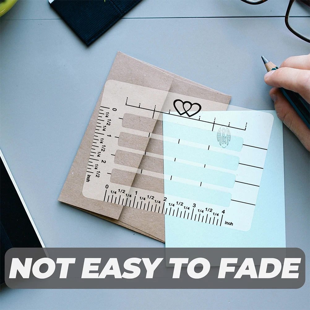 12Pcs Straight Line Stencil Template Plastic Journaling Envelope Addressing Guide Calligraphy Ruler Writing Line Guide