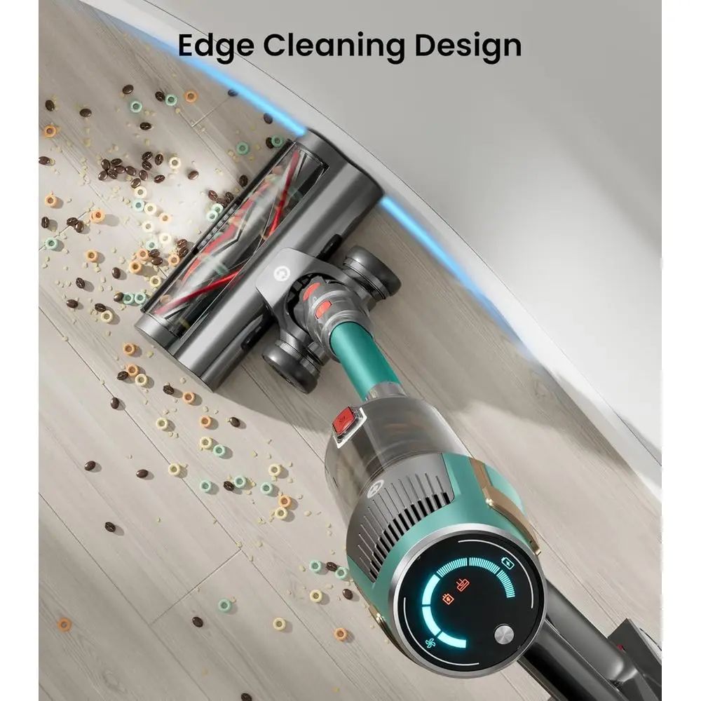 High-Powered 580W 48KPA Cordless Vacuum, 65-Minute Runtime, LED Display, Ideal for Pets, Carpets, and Floors