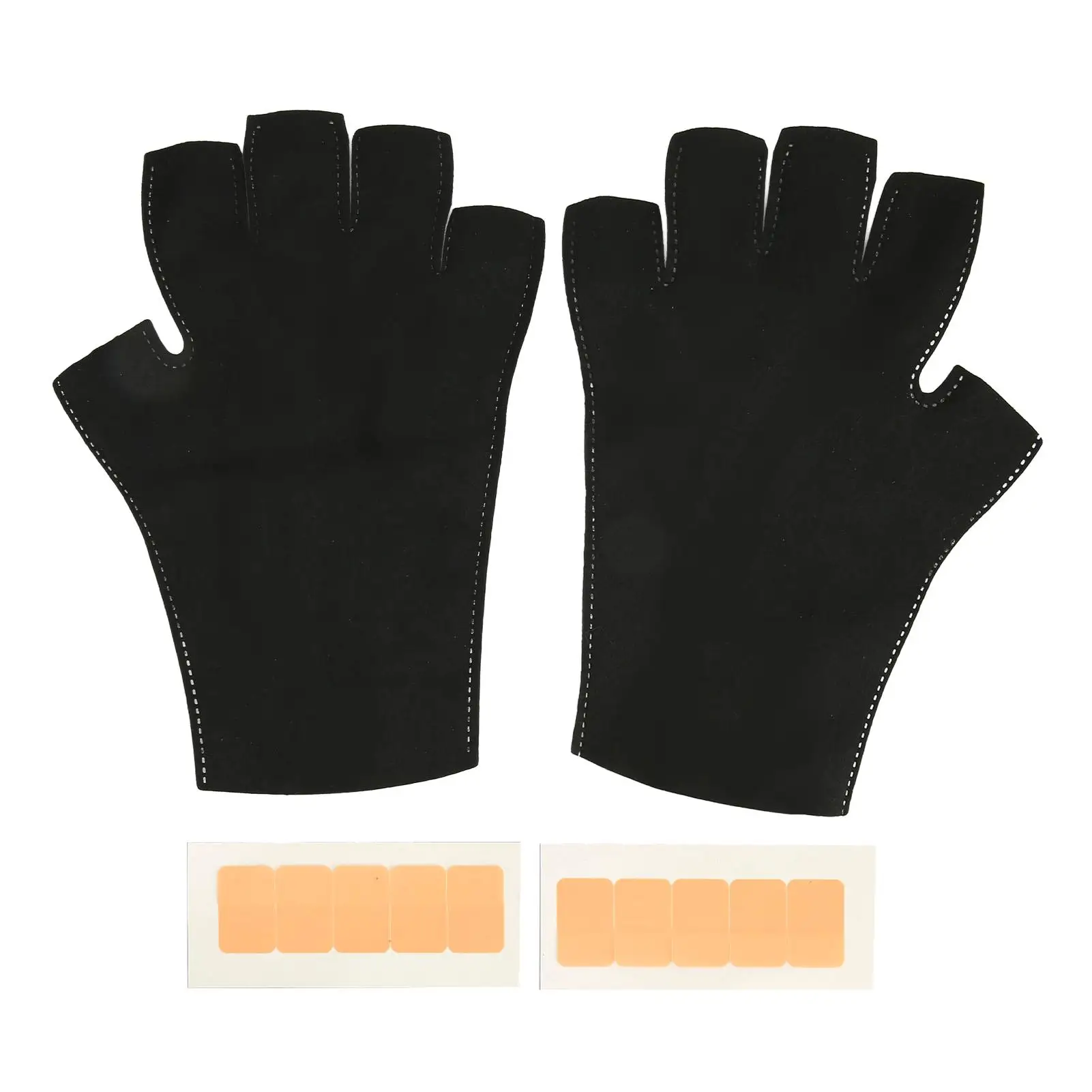 Professional UV Fingerless Gloves for Manicures - Breathable, High Elastic Nail Protection