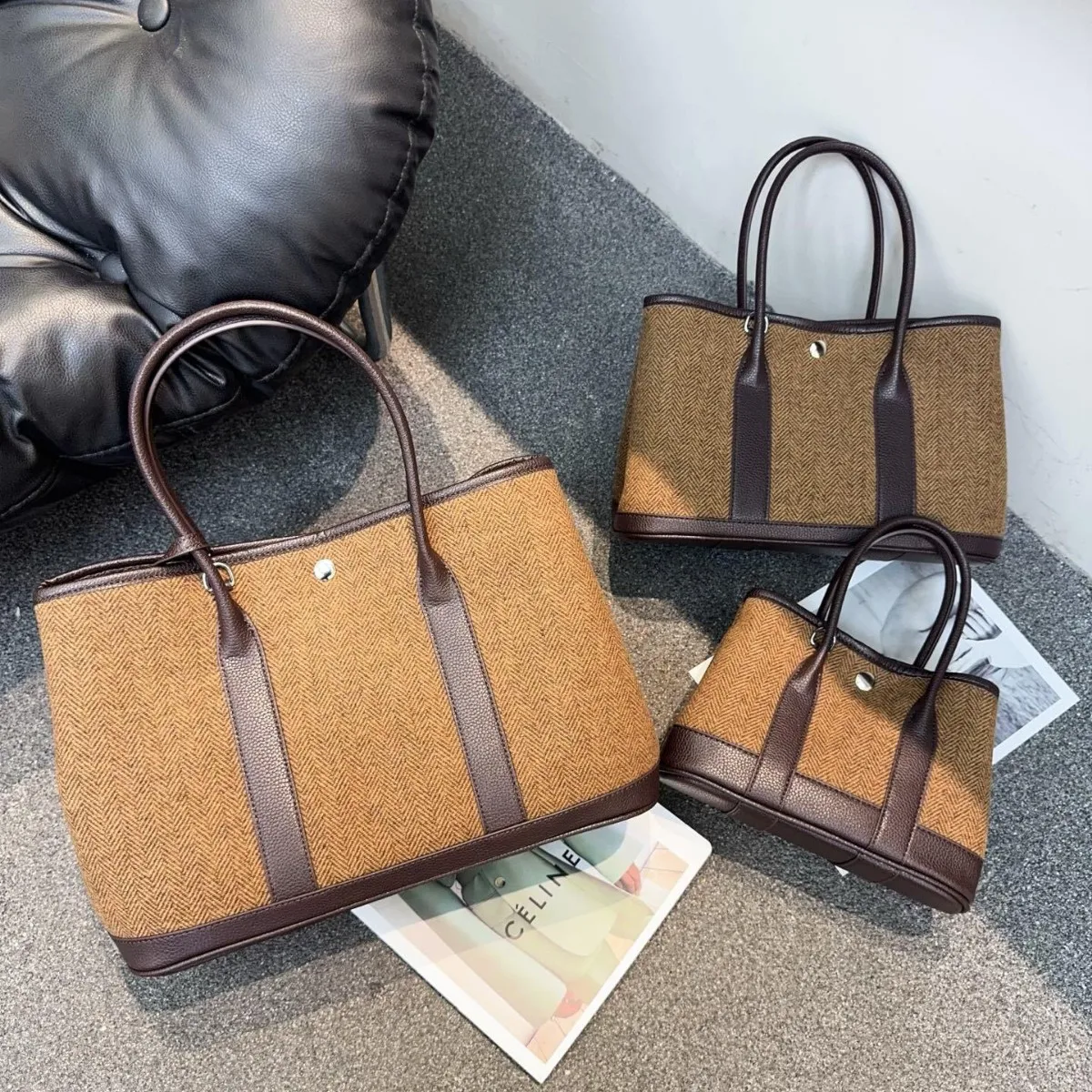 

Новая винтажная сумка с цветными блоками, женская большая сумка из мягкой кожи, карман для мобильного телефона, полиэстеровая подкладка, большая вместительная сумка