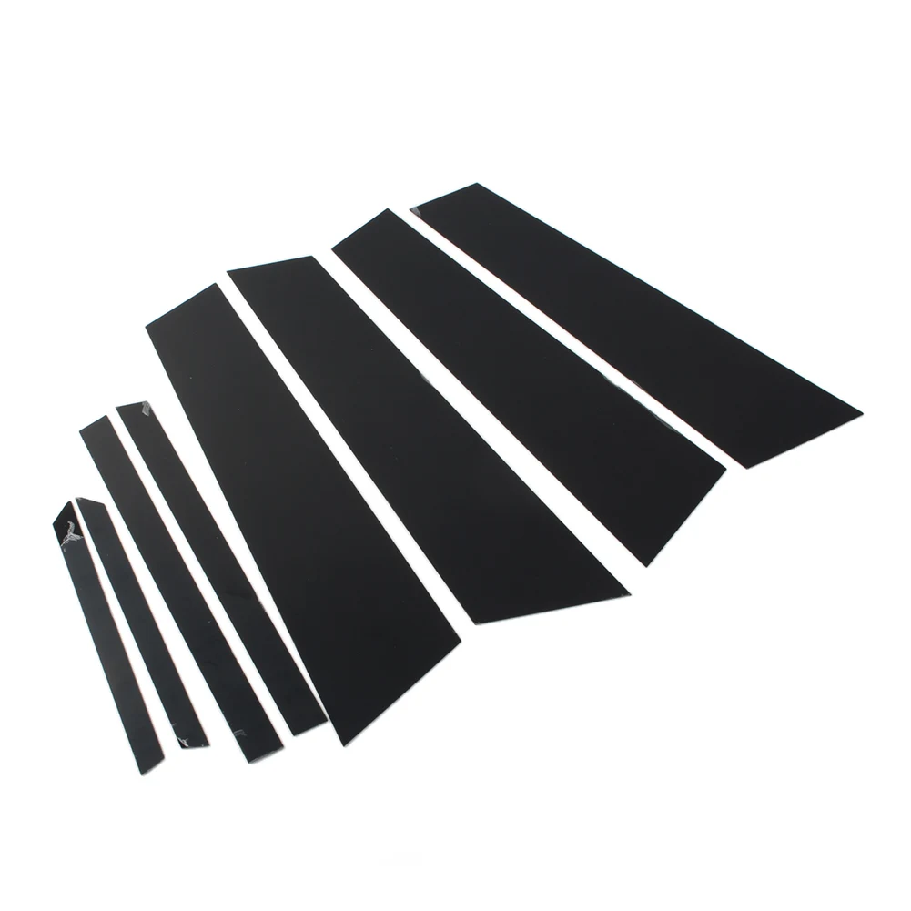 8 Pcs Glossy Black Car Door Window Pillar Post Cover Trim Decorative Cover For BMW X2 F39 2018 2019 2020 2021