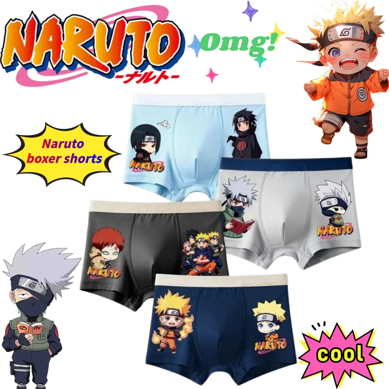 Naruto Uzumaki Naruto Uchiha Sasuke Boxershorts, kreativ, cool bedruckt, kreative Baumwolle, schweißabsorbierend, atmungsaktiv, Boxershorts – Detail 1