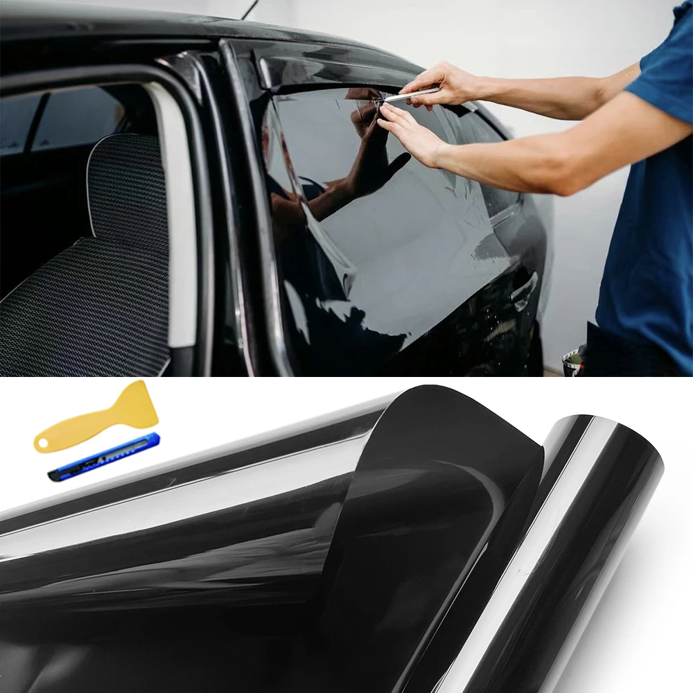 50cmx3m Car Window Privacy Tint Film Auto Vinyl Anti Look Glass Sticker Foils Ceramic Summer Solar UV Protector Mirror Films