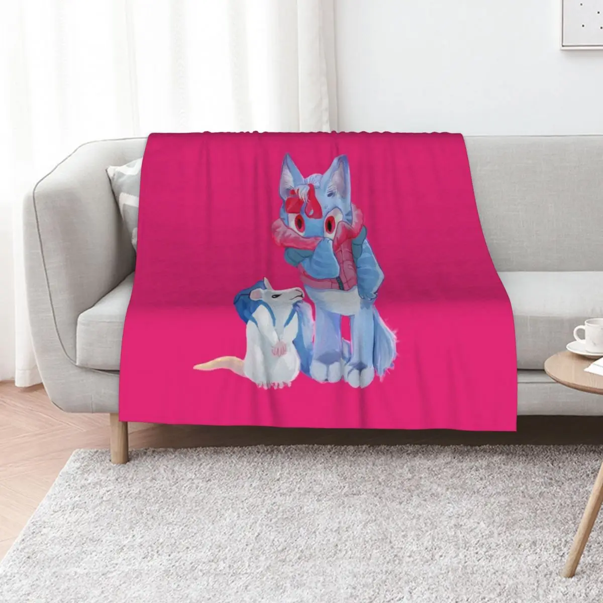Patty and Lilian 2 Throw Blanket Comforter manga Plush Hairys Furry Summer Blankets