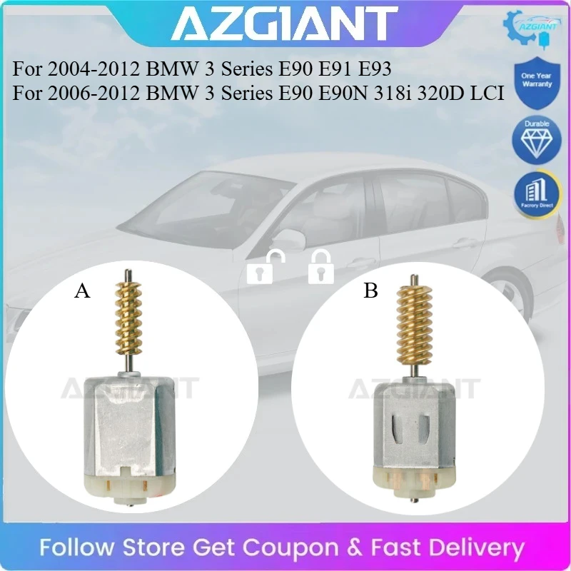 

AZGIANT for BMW E90 E90 E91 E93 E90N 318i 320D LCI Side Door Lock Actuator Repair 4-Door Universal Motor Replace 7059973